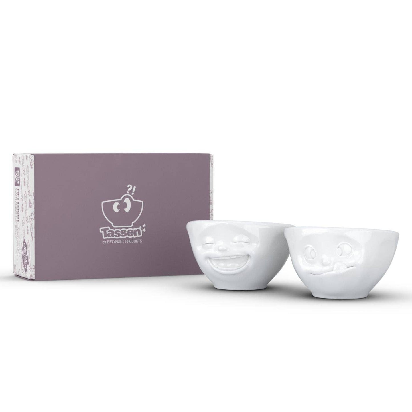 TASSEN Small Bowl Set No. 3, Laughing & Tasty Face