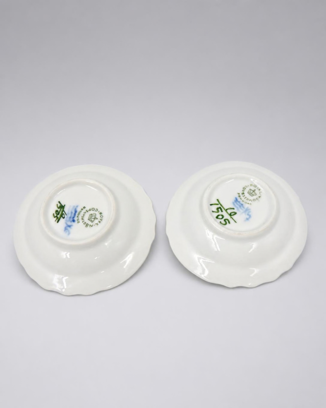 Blue Flower Braided Mini Sauce Bowls Set of 2