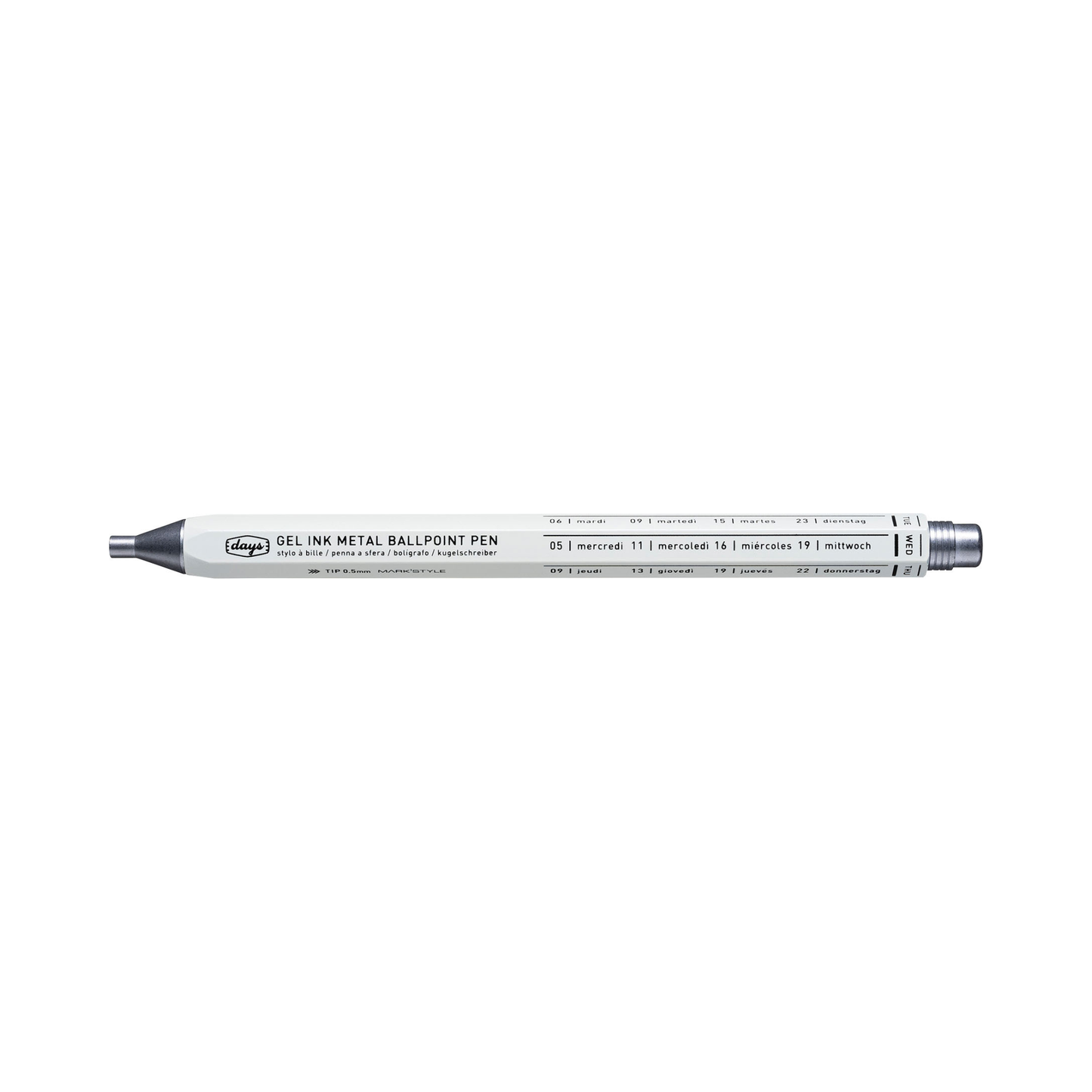 MARK'STYLE Days Aluminum Gel Pen 0.5mm