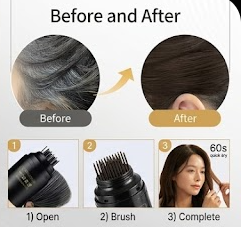 Japanese Precision Root Touch-Up Stick – Dark Brown