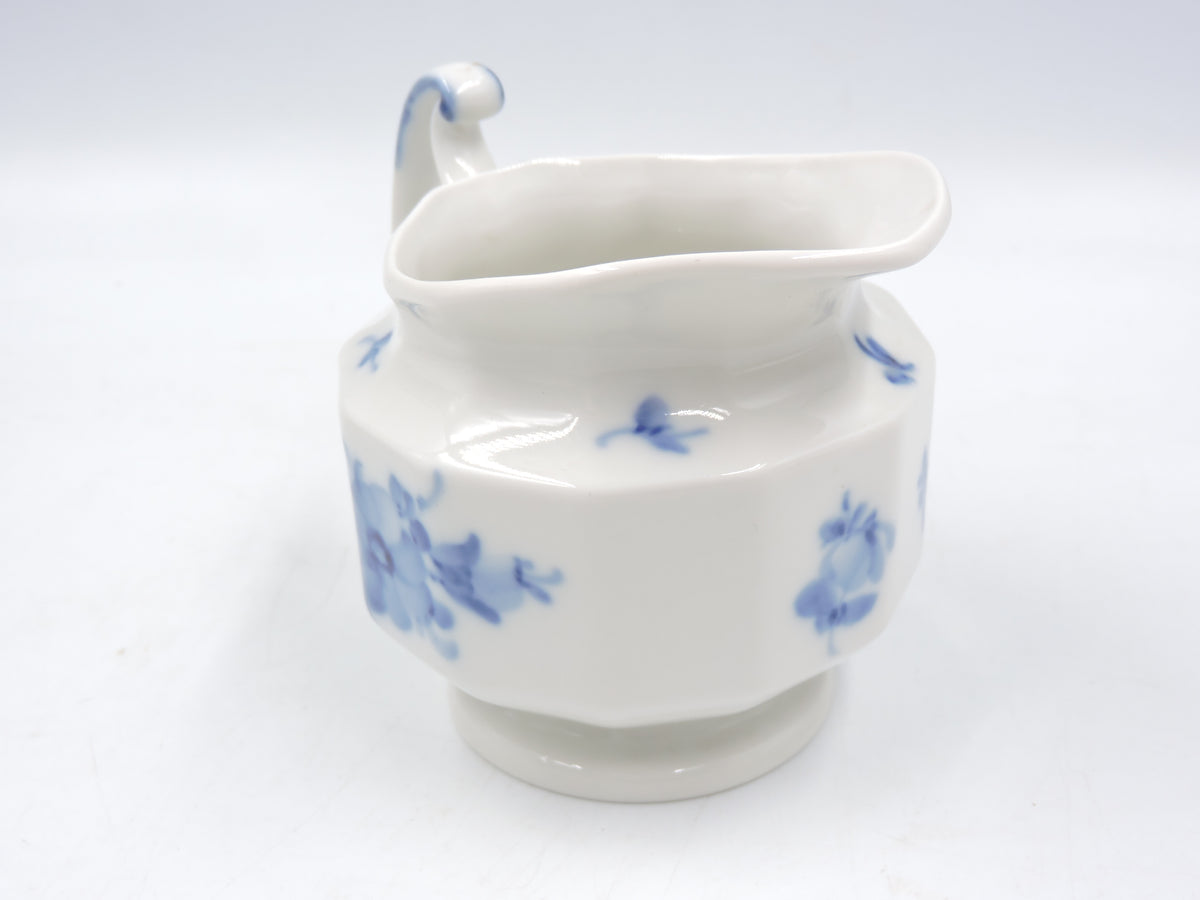 Vintage Blue Flower Porcelain Creamer Pitcher