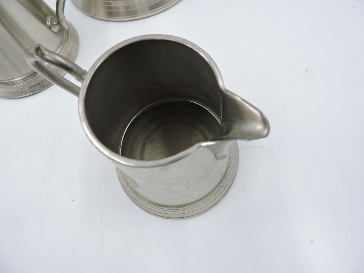 Vintage Pewter Metawa Holland Pot, Sugar Bowl, Jug