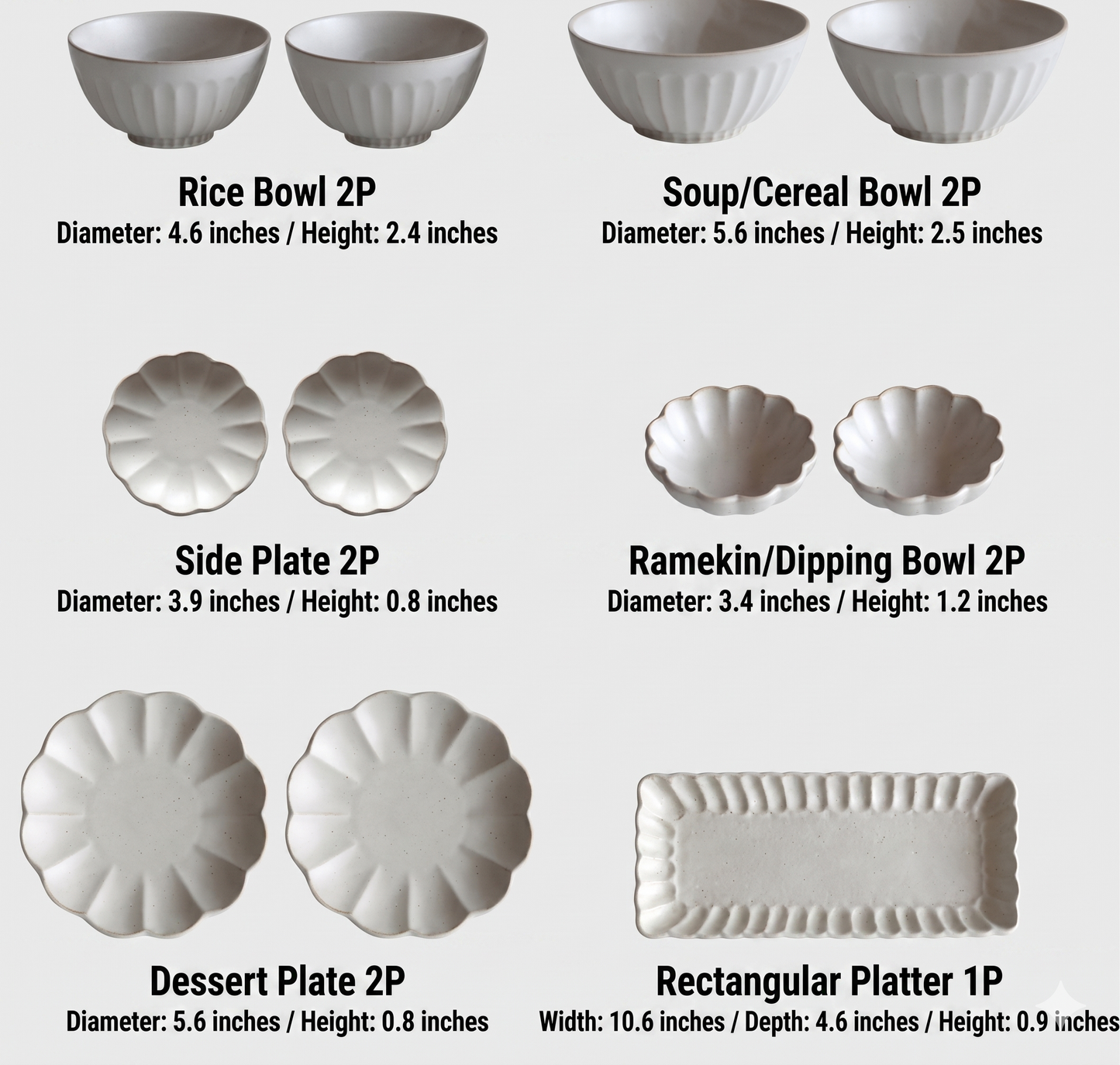 La Fleur Shinogi 11-Piece Set for 2 Person