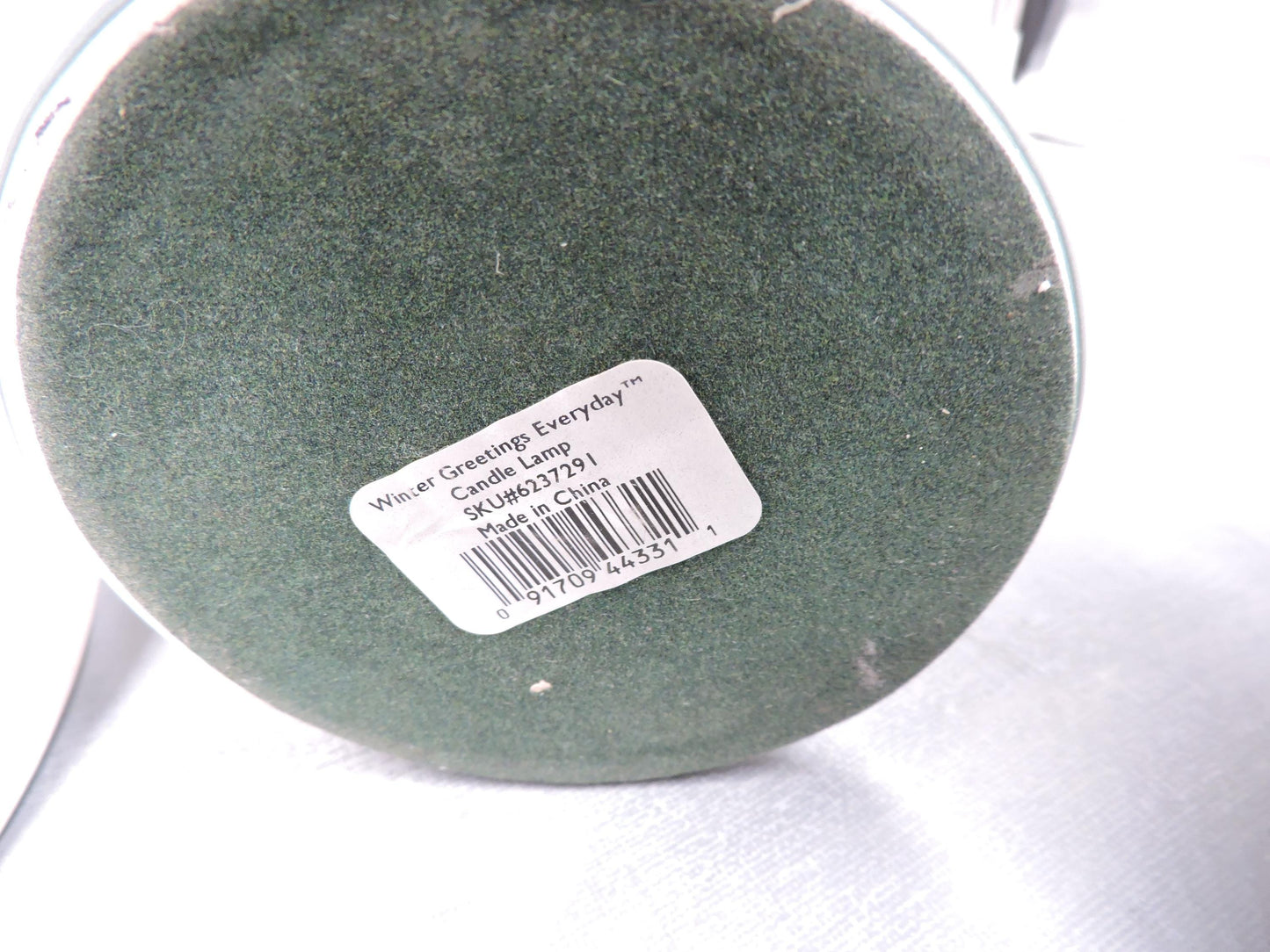 Lenox holiday Winter greetings tealight lamp