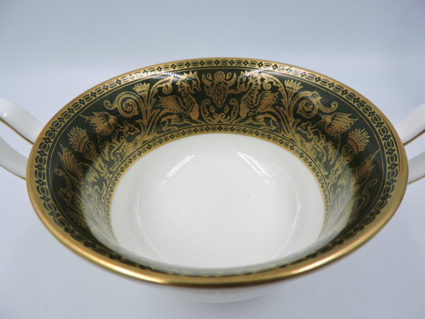 Wedgwood Florentine Green Gold W4170 Soup Cup