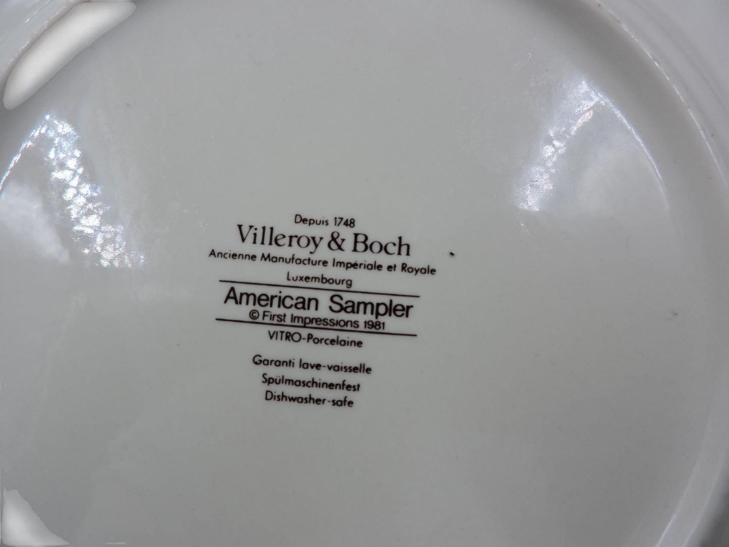 Villeroy & Boch American Sampler Dinner Plates and Coffee Cups