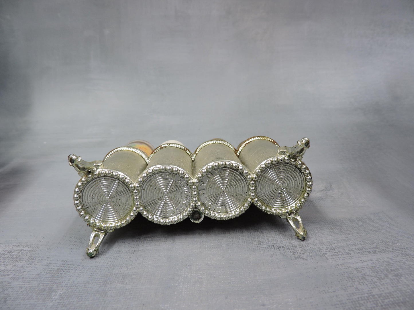 Vintage lipstick and perfume holder