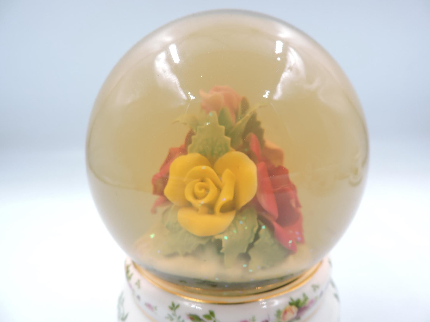 Royal Albert Old Country Roses Musical Snow Globe #125
