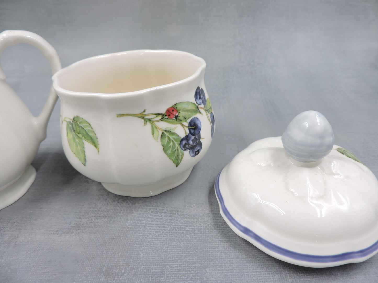 Villeroy and Boch Cottage Creamer and Sugar Bowl