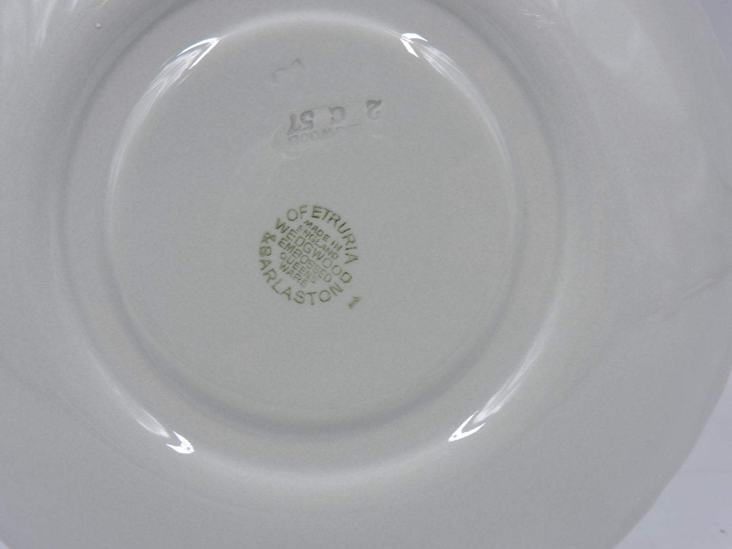 Wedgwood Queensware Gray Pattern – 6.5" Large Saucer