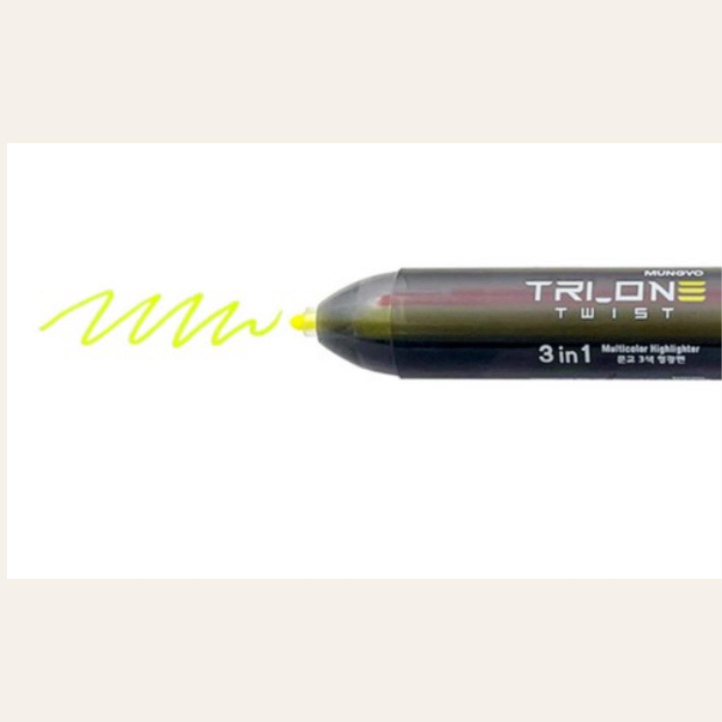 Mungyo Tri-one Twist 3-in-1 Multicolor Highlighter