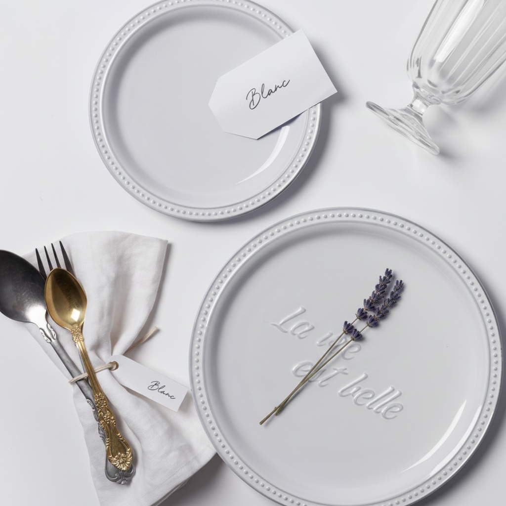 Blanc Lavie Korean Stoneware Plate 2 Pcs Set