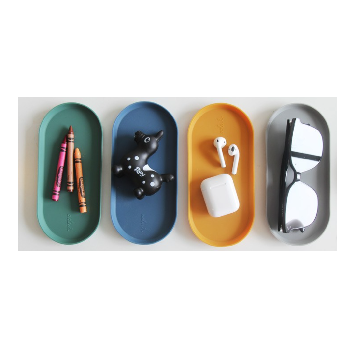 Adel Ellipse Silicone Tray Set of 2