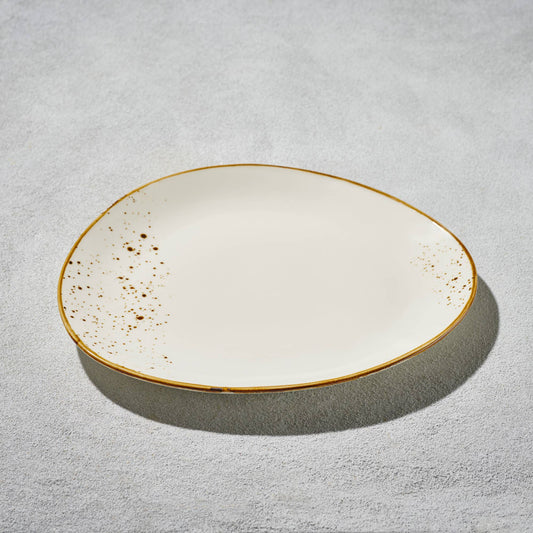 Terra Triangular Plate – White, 11.25"