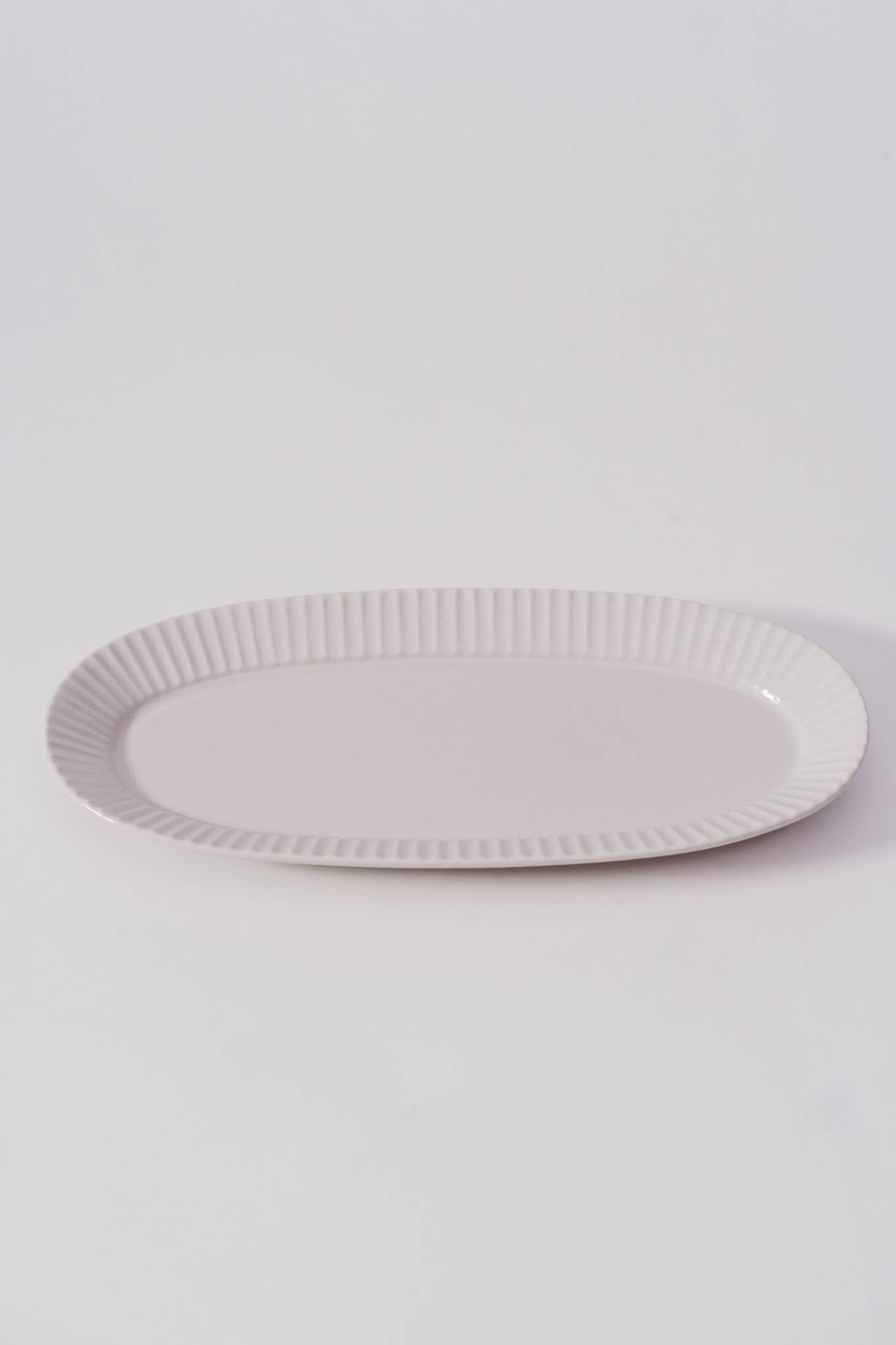 Kachosen Oval Platter With Folding-Fan Pattern Large