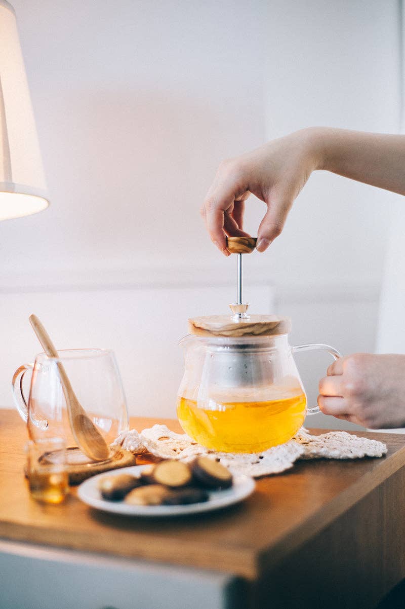 "Teaor" Tea Maker Olive Wood