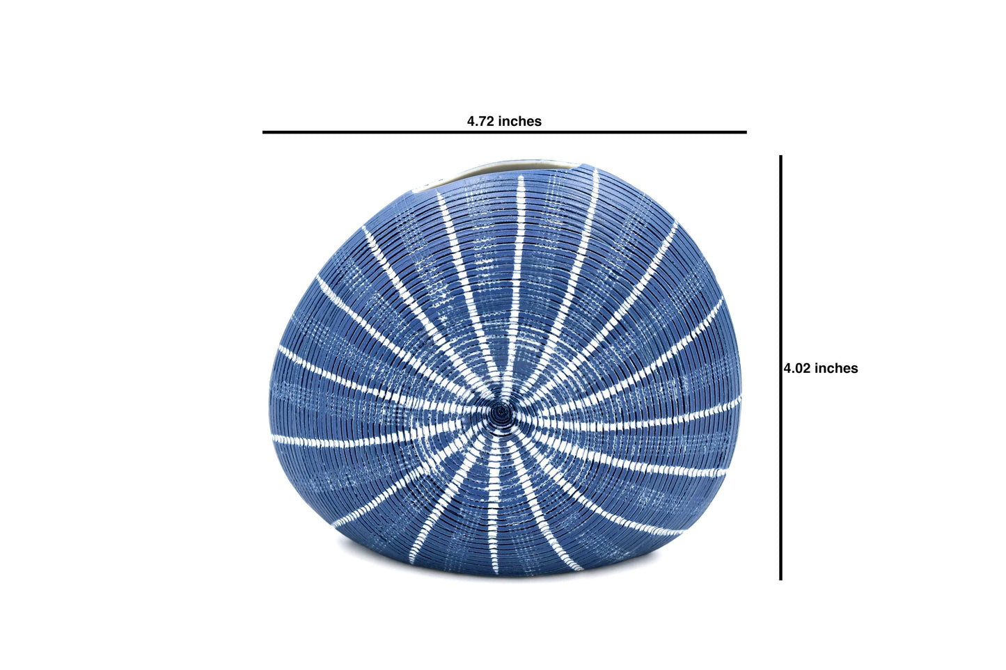 Diva Round Mini Handcrafted Porcelain Bud Vase (226W22BLUE)