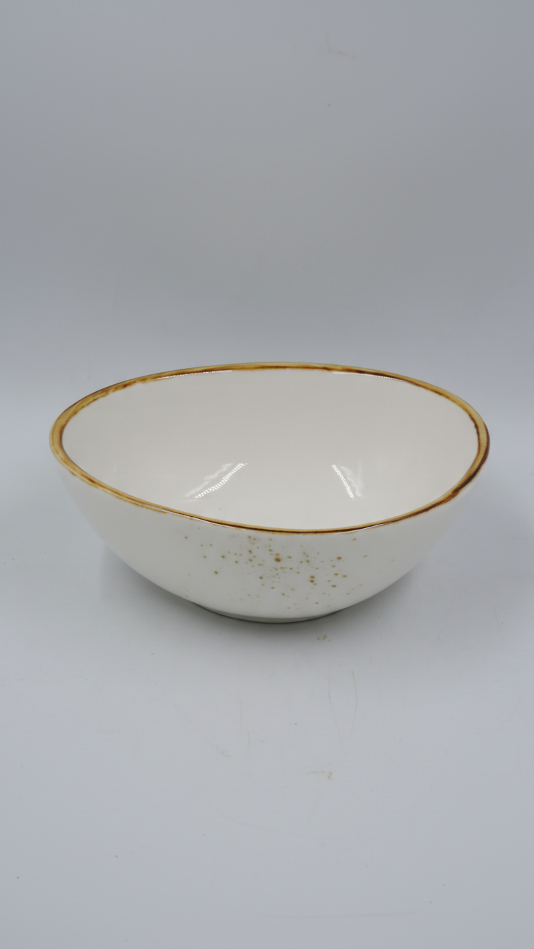 Terra Oval Bow 6” Dap White