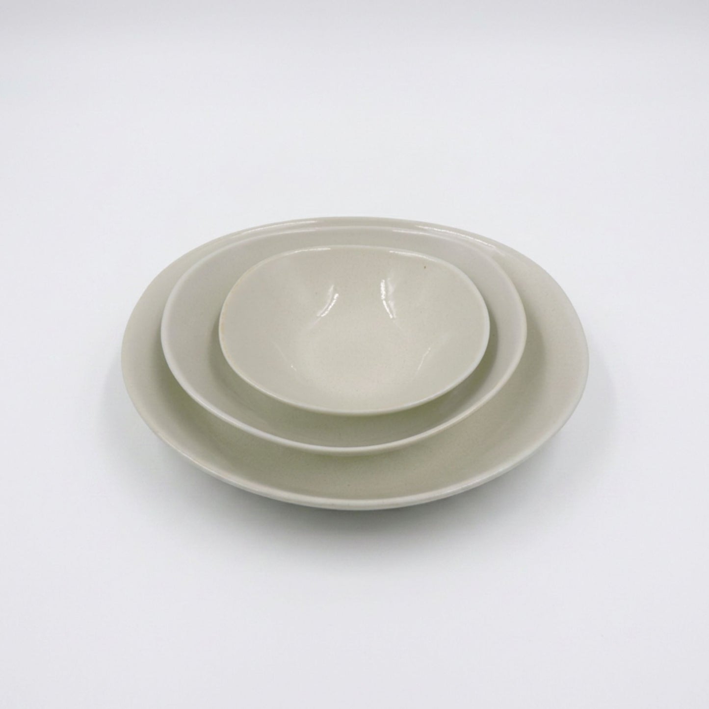 Mino Ware Sage Organic Nesting Bowl Set, 3pc Gift Set