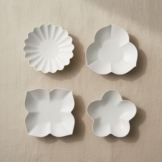 Hwaban Flower Blossom Plate Set