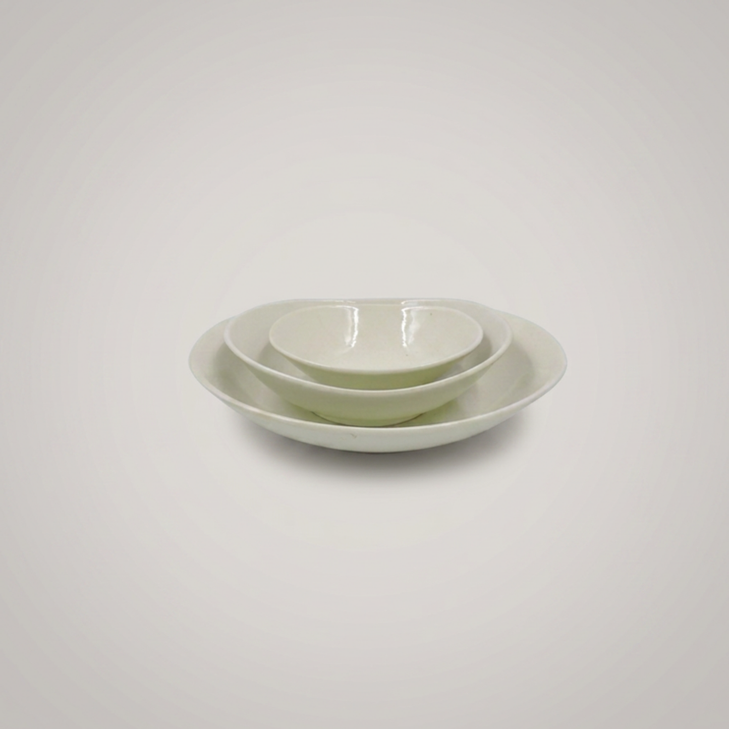 Mino Ware Sage Organic Nesting Bowl Set, 3pc Gift Set