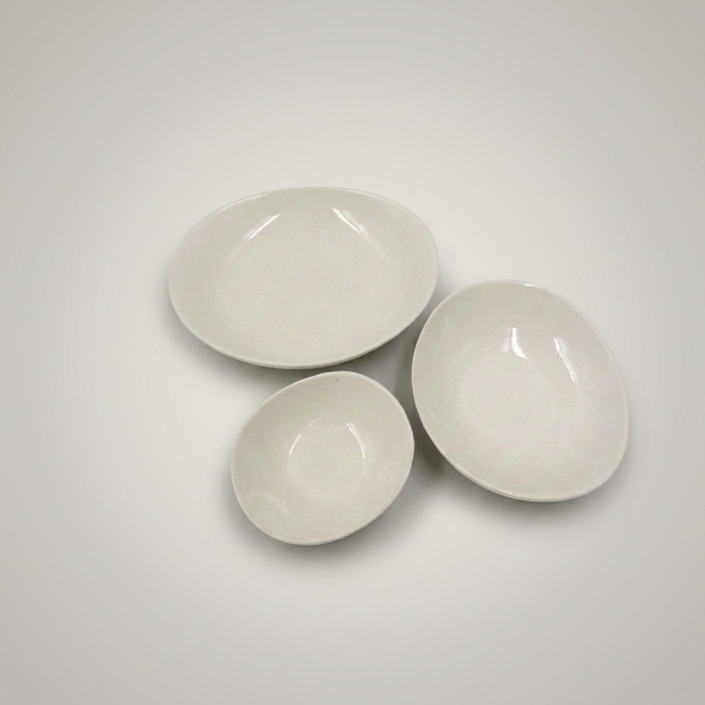 Mino Ware Sage Organic Nesting Bowl Set, 3pc Gift Set