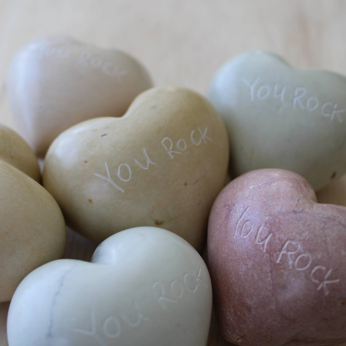 You Rock Hearts: Natural Stone Collection