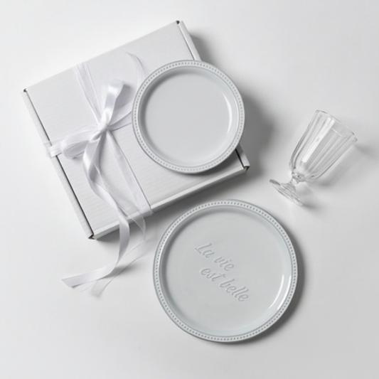 Blanc Lavie Korean Stoneware Plate 2  Pcs Set