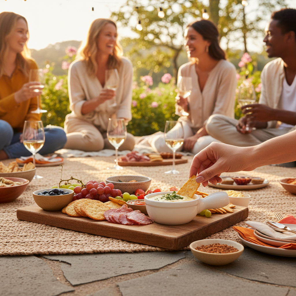 Vikko Lightning - White Onion Soup Bowl with Handle, 8.5 oz