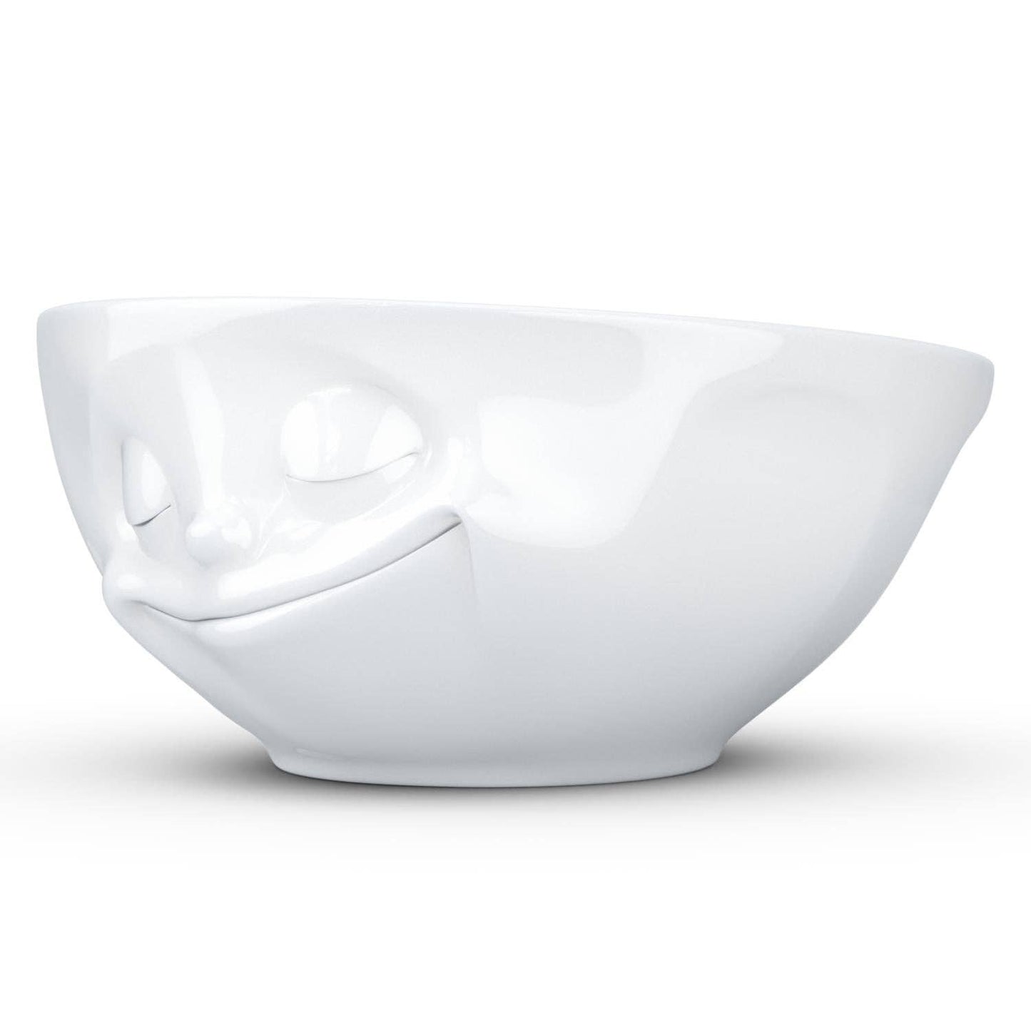 TASSEN 11 Oz. Bowl, Happy Face, White