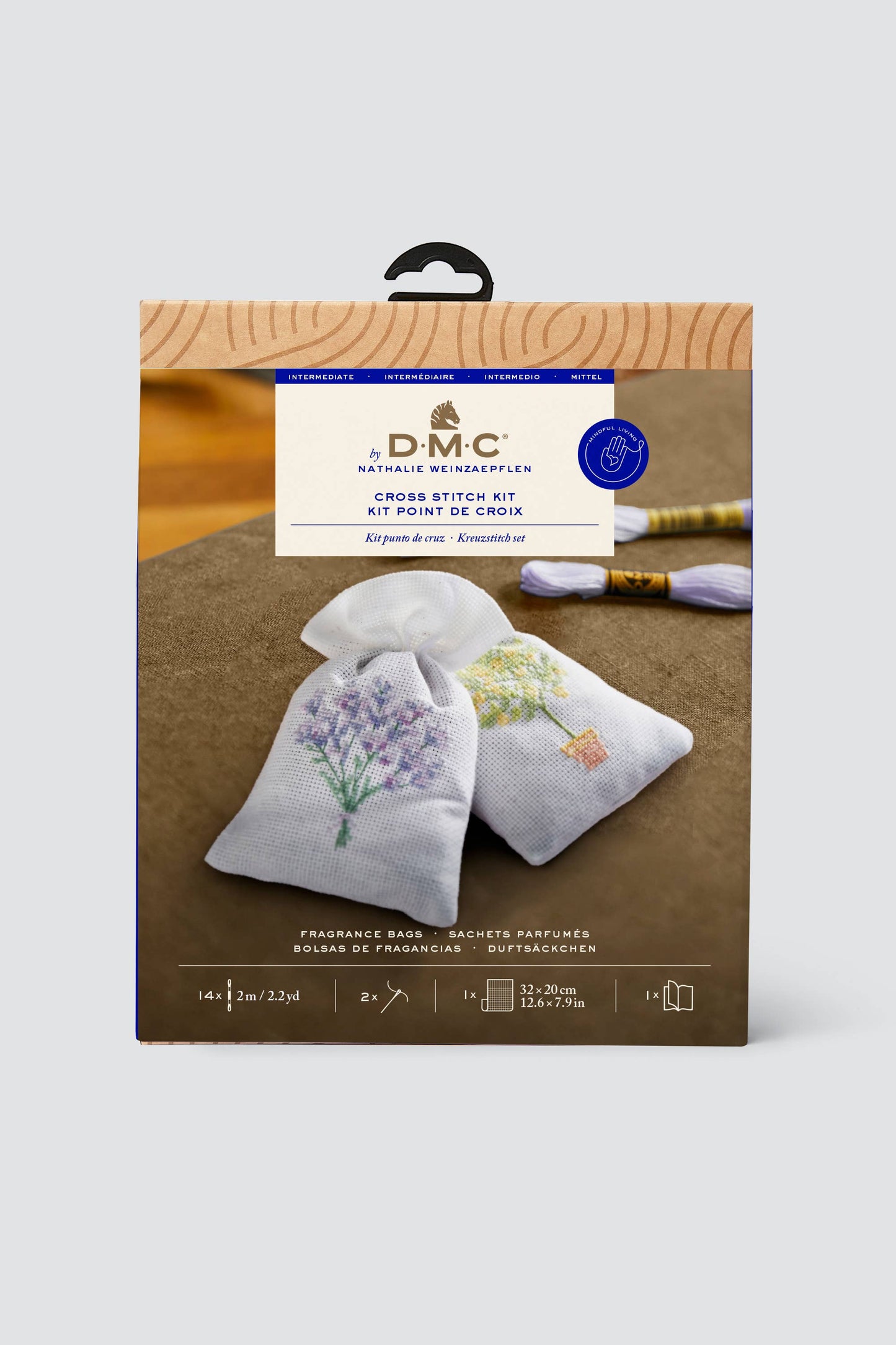 DMC Designer Cross Stitch Kit - Fragrance Bag