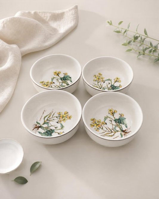 Vintage Villeroy & Boch Botanica Cereal / Soup Bowls (Set of 4)