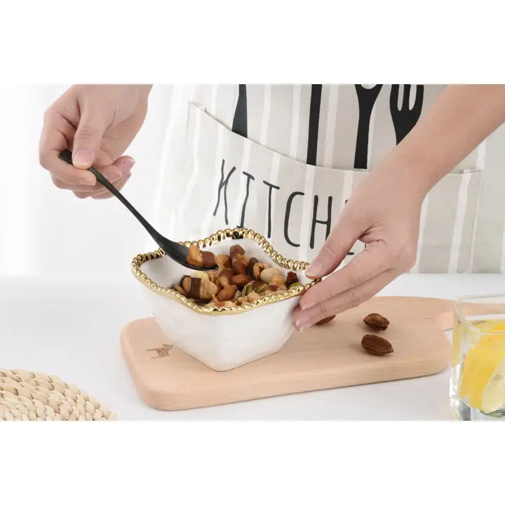 Pampa Bay Golden Salerno Square Snack Bowl
