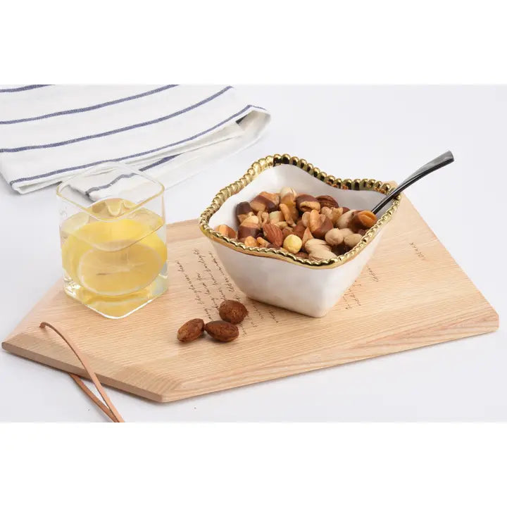 Pampa Bay Golden Salerno Square Snack Bowl