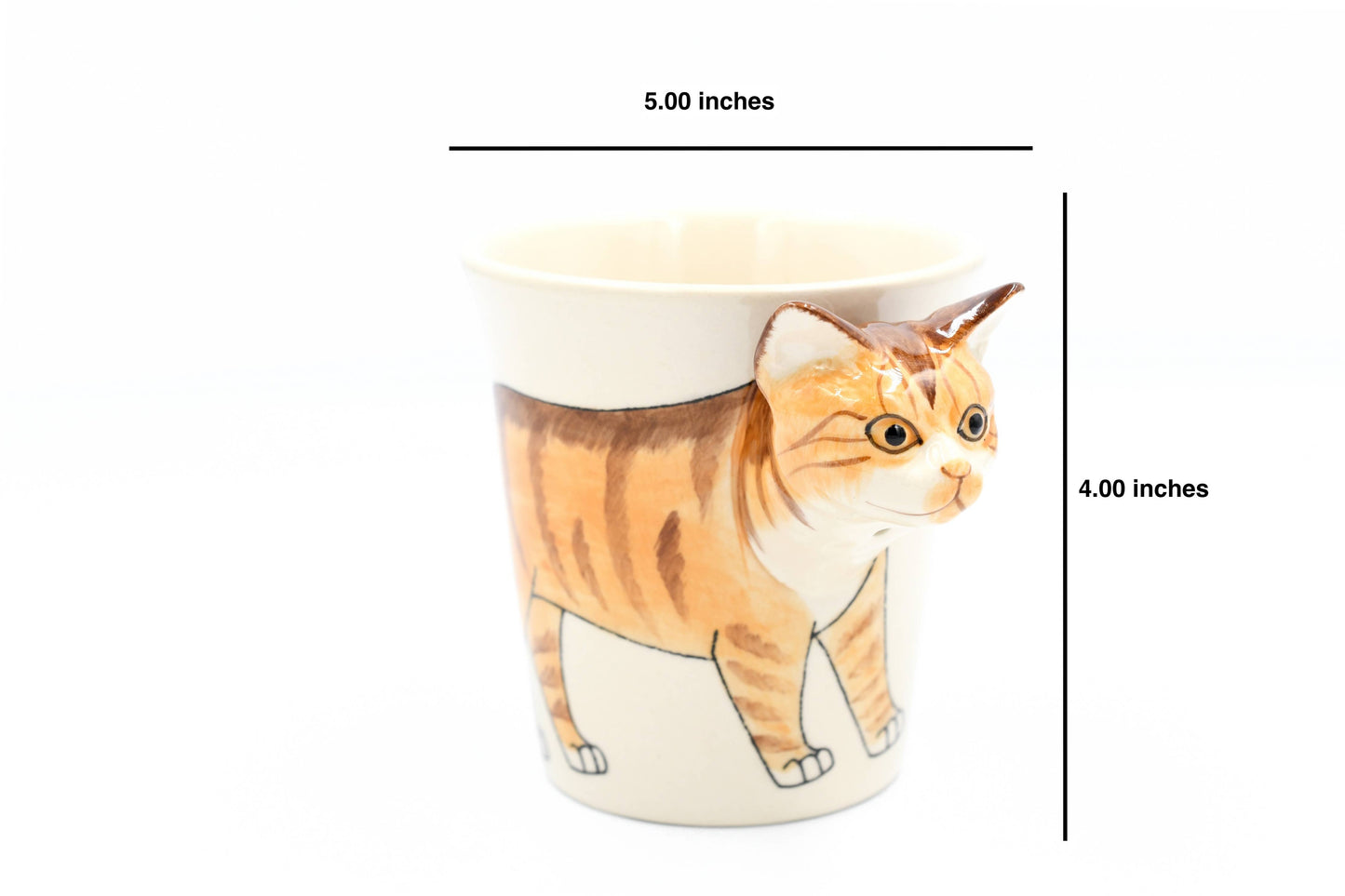 Orange Tabby – Hand-Painted Ceramic Mug