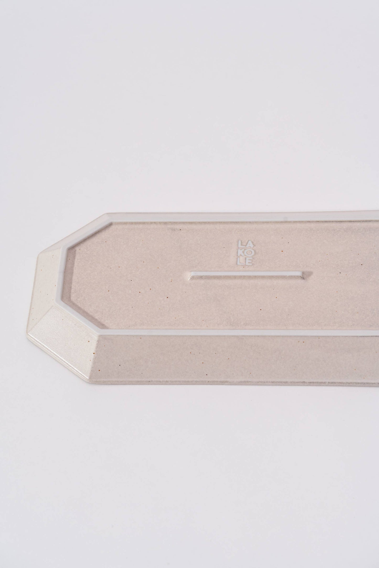 MINO WARE OCTAGON OVAL PLATE LARGE
