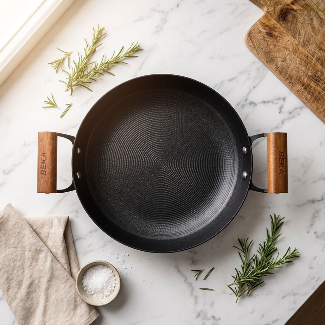 BEKA Seasoned Cast Iron Griddle Pan 28cm