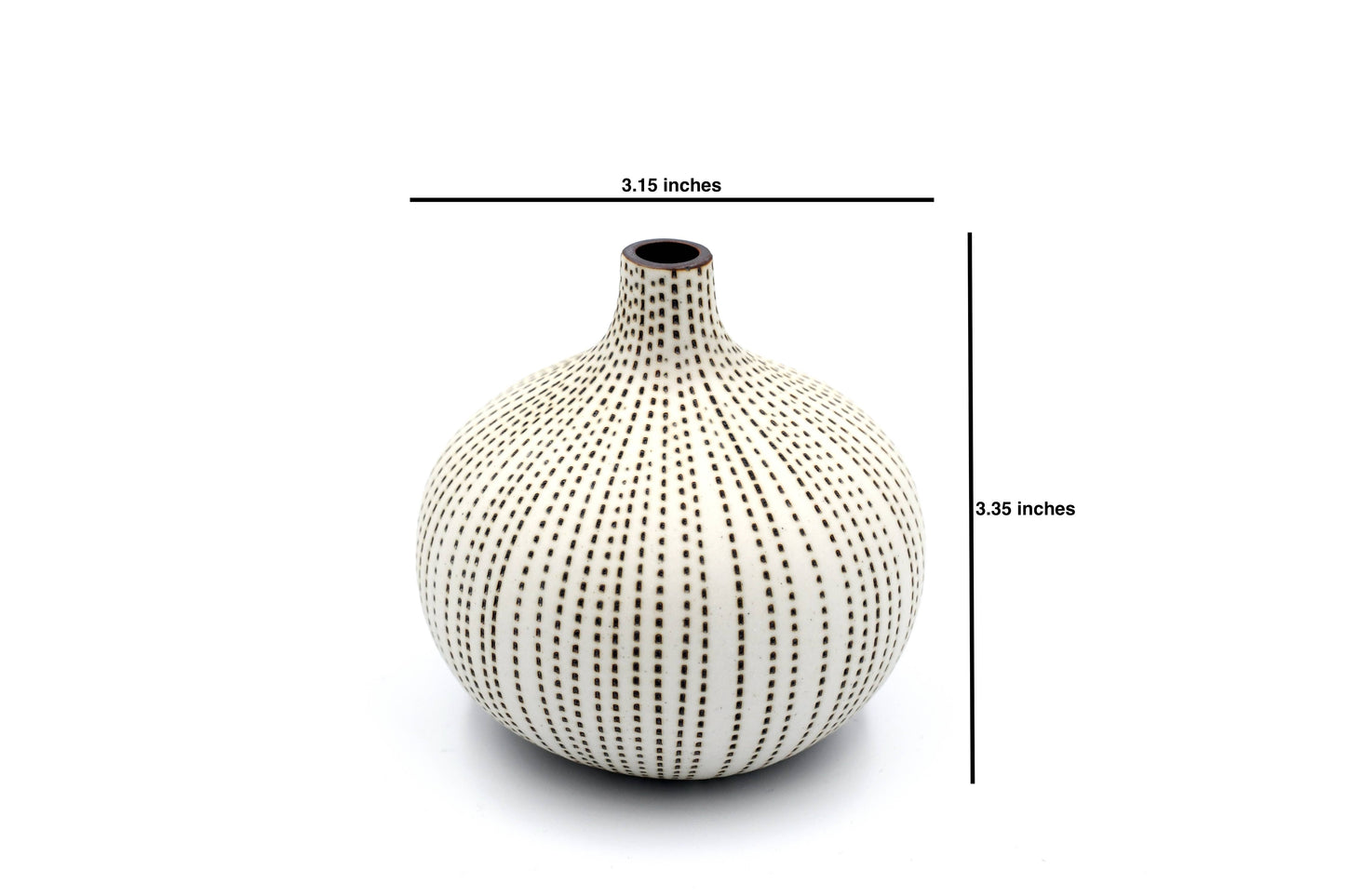 Congo Tiny L-Handcrafted Porcelain Bud Vase (524W23)