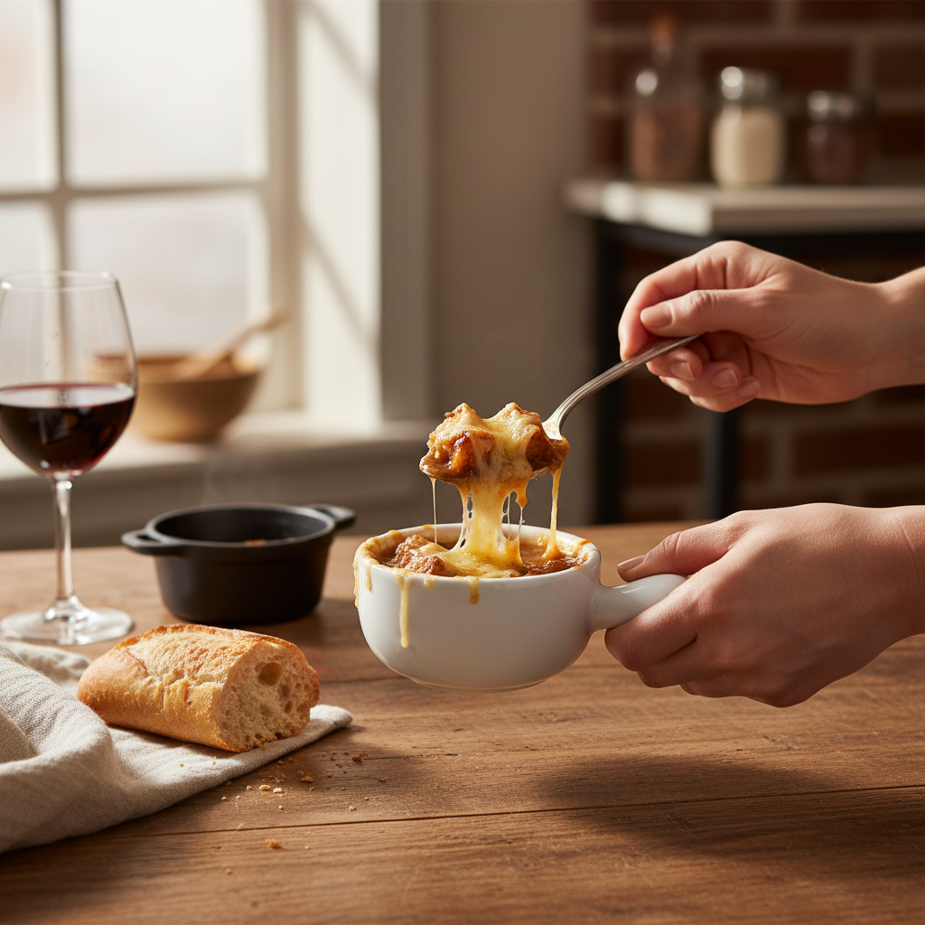 Vikko Lightning Mini Onion Soup Bowl with Handle 1.4 oz