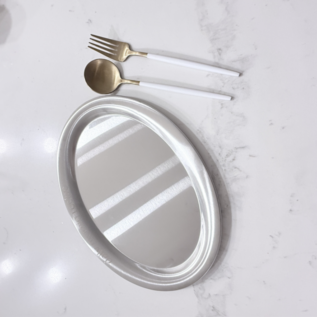 Daily Brunch Stainless Oval Tray, Medium