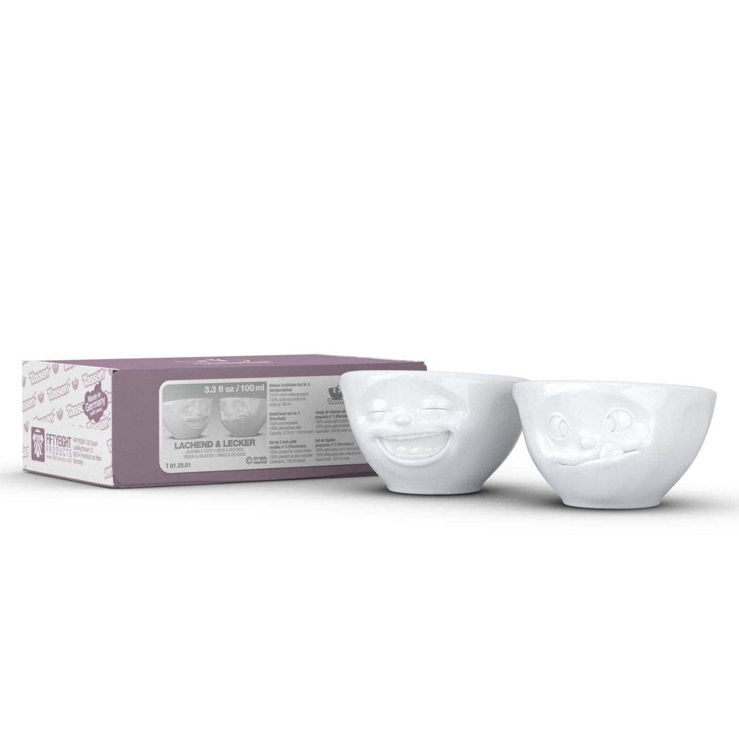 TASSEN Small Bowl Set No. 3, Laughing & Tasty Face