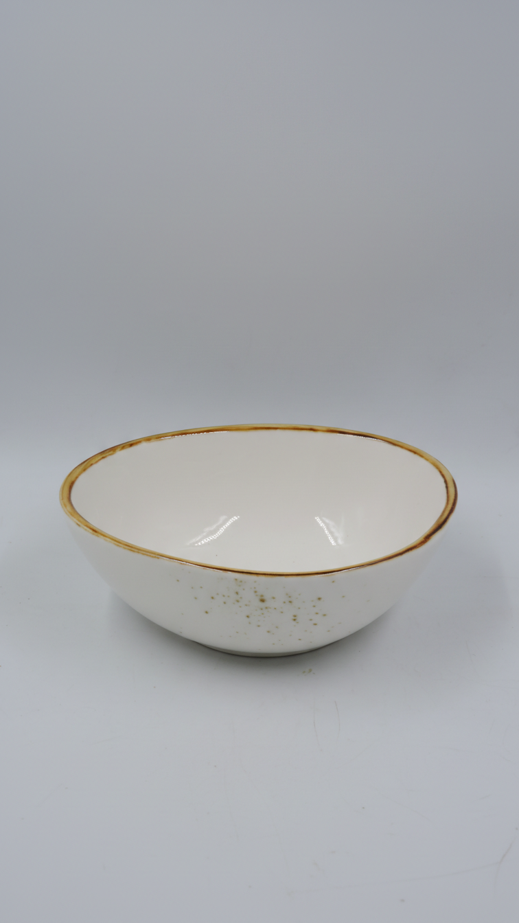 Terra Oval Bow 6” Dap White