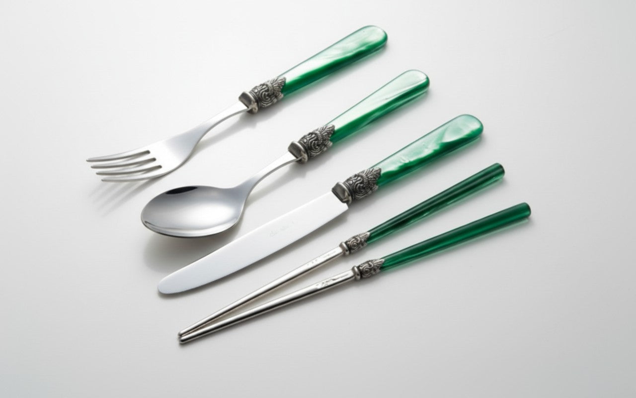 EME Flatware Napoleon Spoon, Fork, chopsticks, knife Set 8pcs (Brand New)