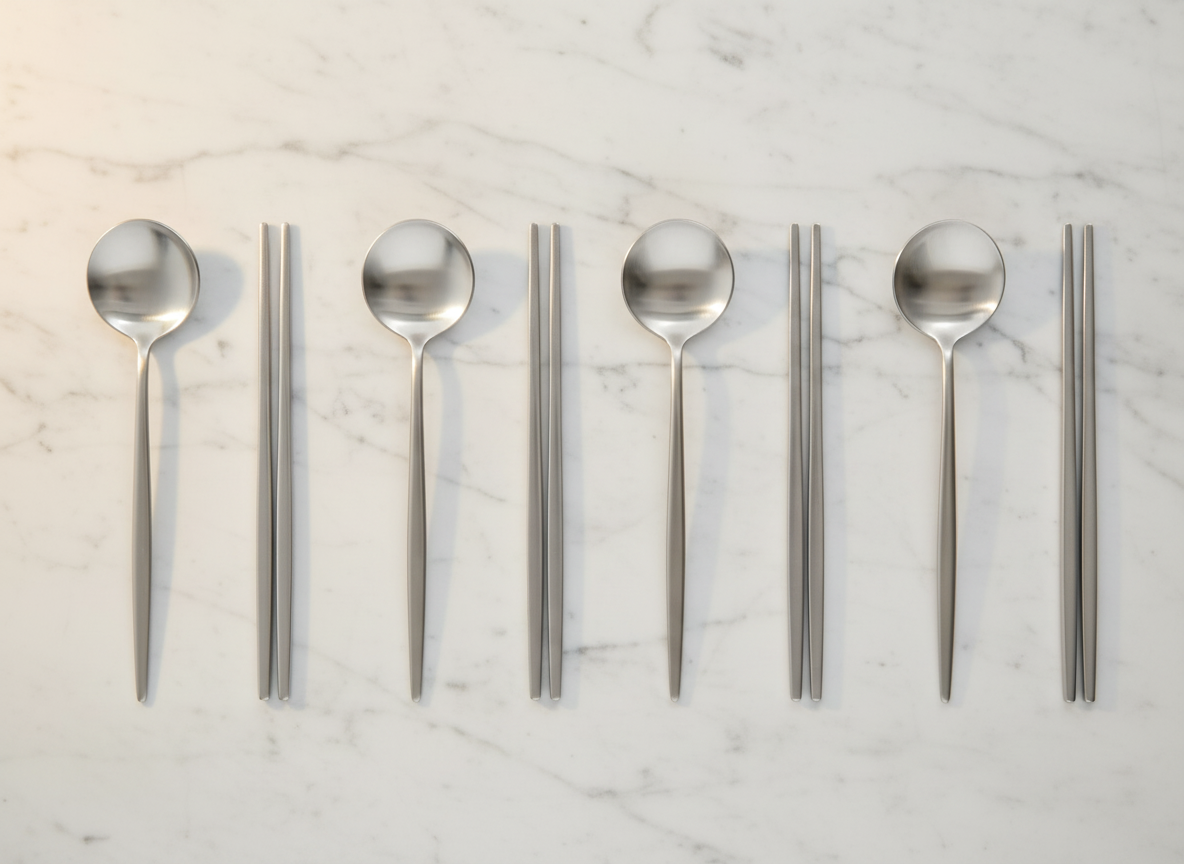 Abella Korean 304 Stainless Steel 4-Person Flatware Set