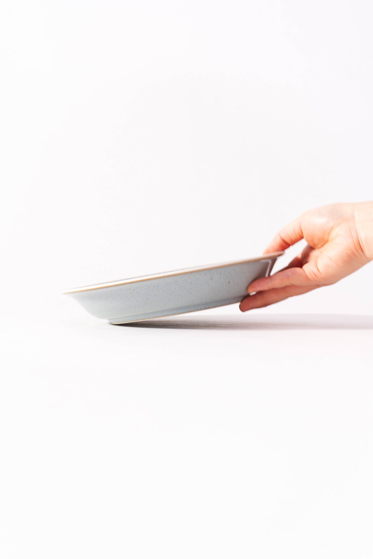 RIM WHITE LINE CURRY & PASTA PLATE