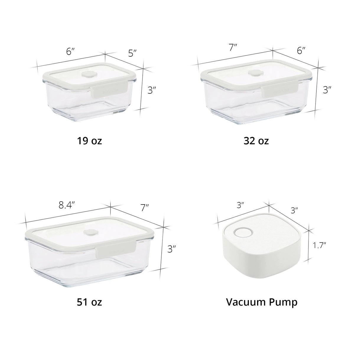 Vacu Seal 7pc Set