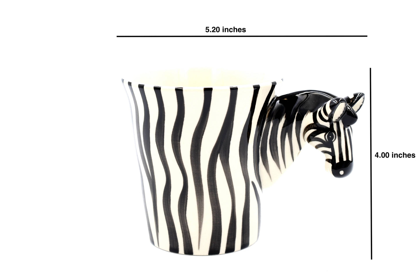Zebra Whimsy – Hand-Painted Mini Mug