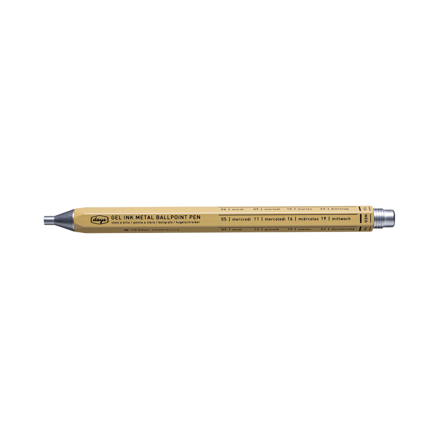 MARK'STYLE Days Aluminum Gel Pen 0.5mm