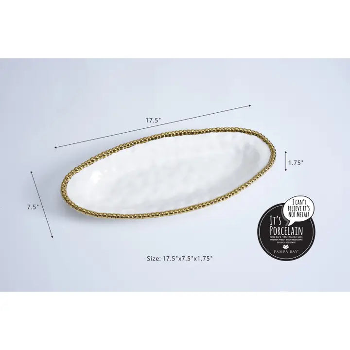 Pampa Bay Oval Serving Piece