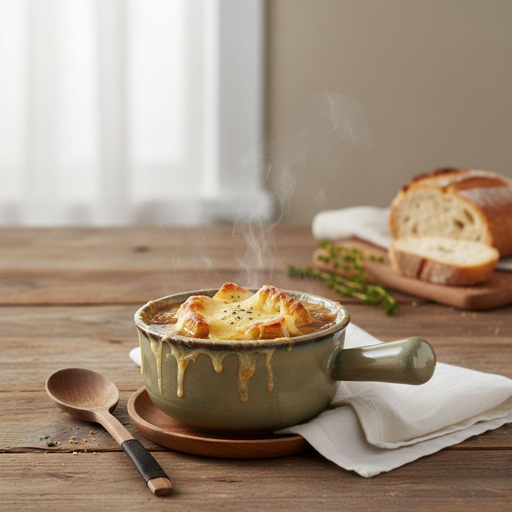 Vikko Alpine Onion Soup Crock – Brown, 15 oz